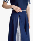 United Colors Of Benetton Woman Midi Skirt With Stripe Insert | LEVISONS