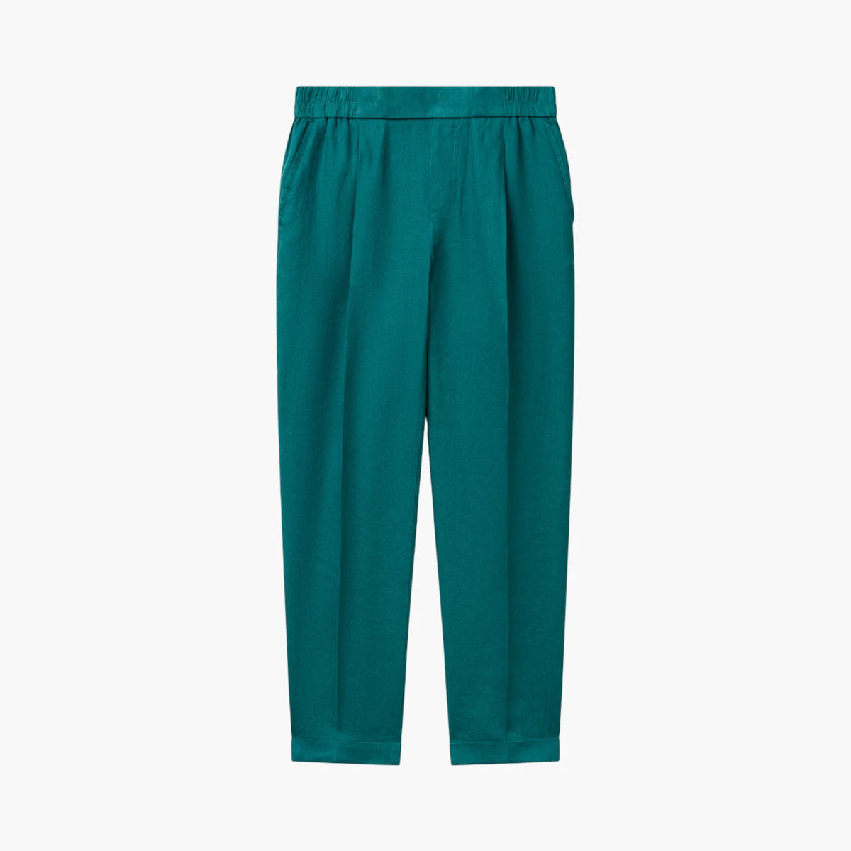 United Colors Of Benetton Woman Regular Fit Pure Linen Trousers | LEVISONS