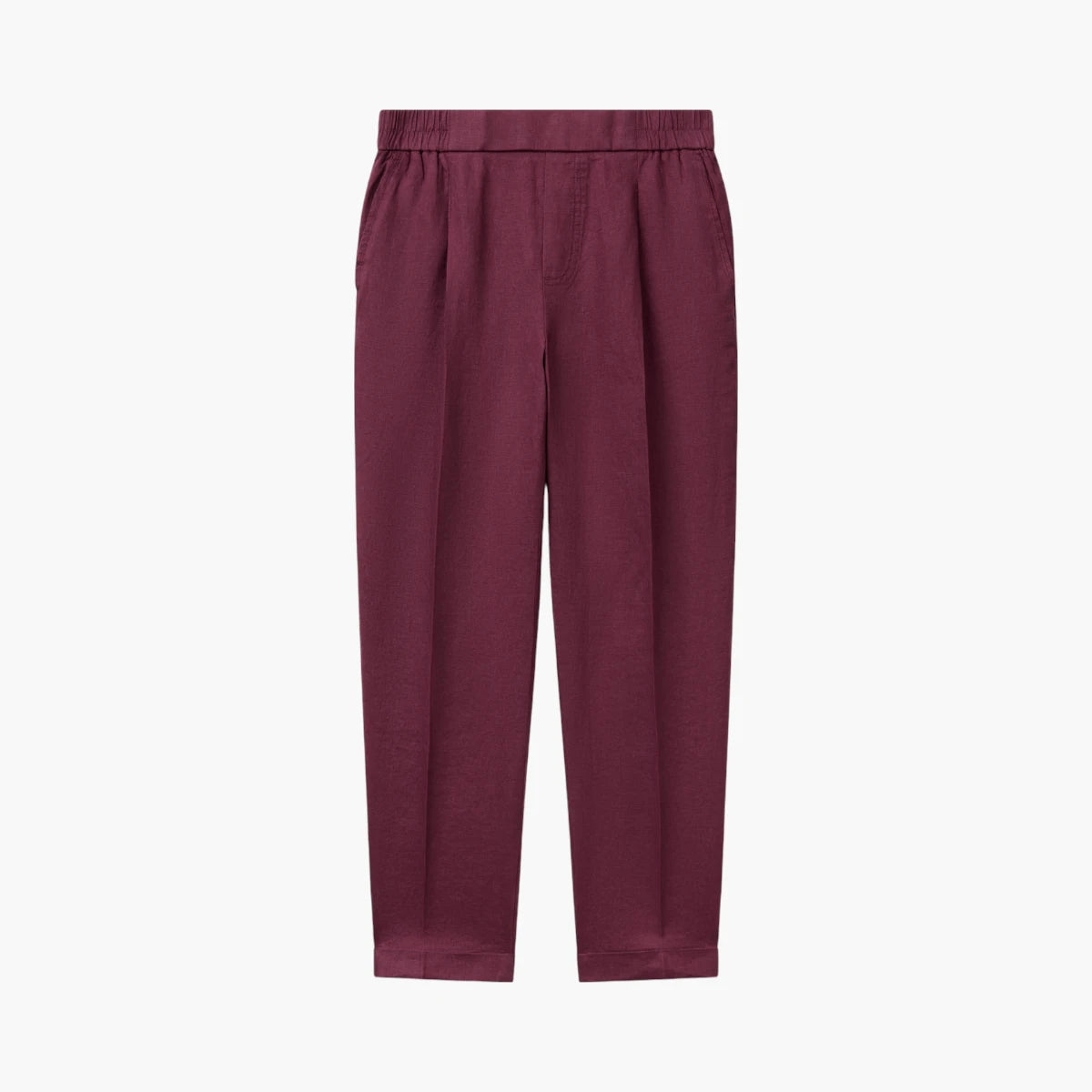 United Colors Of Benetton Woman Regular Fit Pure Linen Trousers | LEVISONS