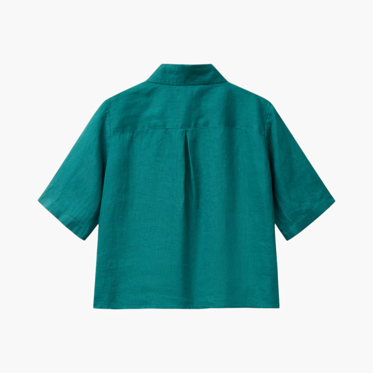 United Colors Of Benetton Woman Short Shirt In Pure Linen | LEVISONS