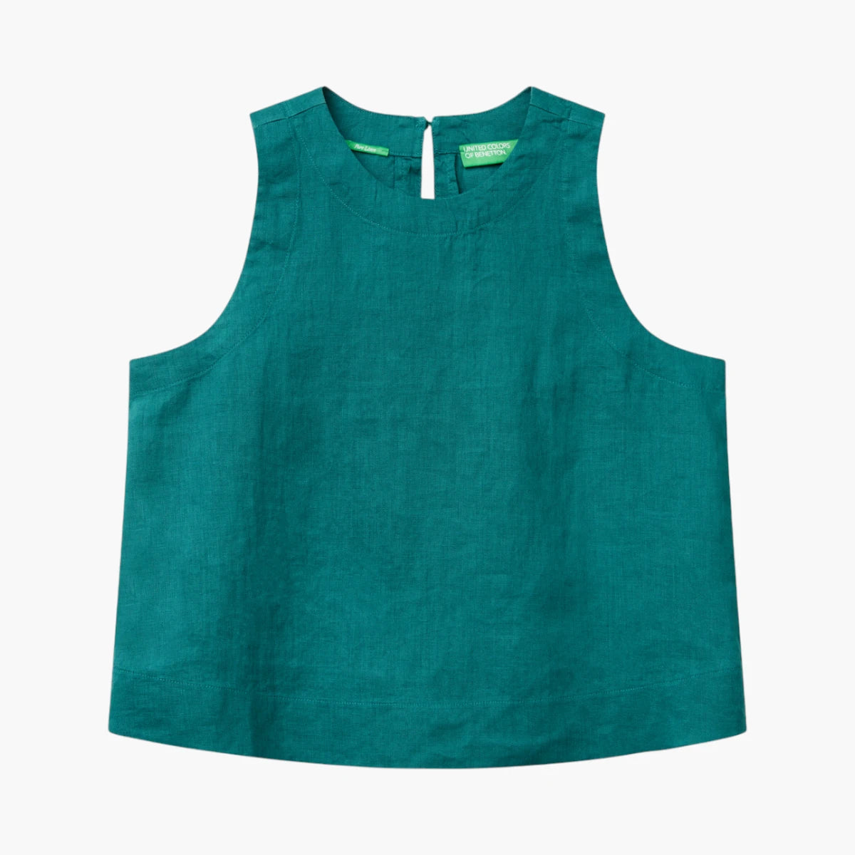 United Colors Of Benetton Woman Sleeveless Top In Pure Linen | LEVISONS