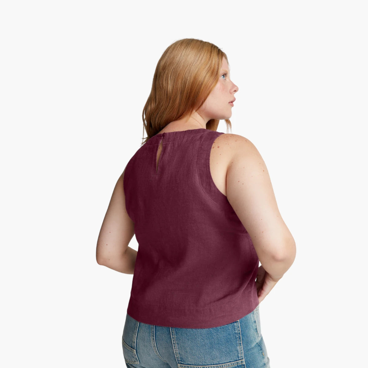 United Colors Of Benetton Woman Sleeveless Top In Pure Linen | LEVISONS