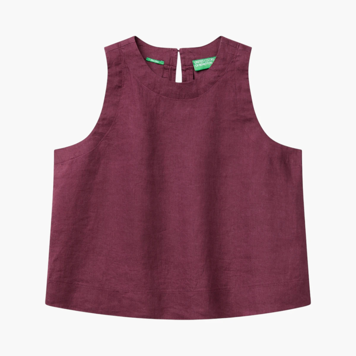 United Colors Of Benetton Woman Sleeveless Top In Pure Linen | LEVISONS