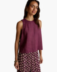 United Colors Of Benetton Woman Sleeveless Top In Pure Linen | LEVISONS
