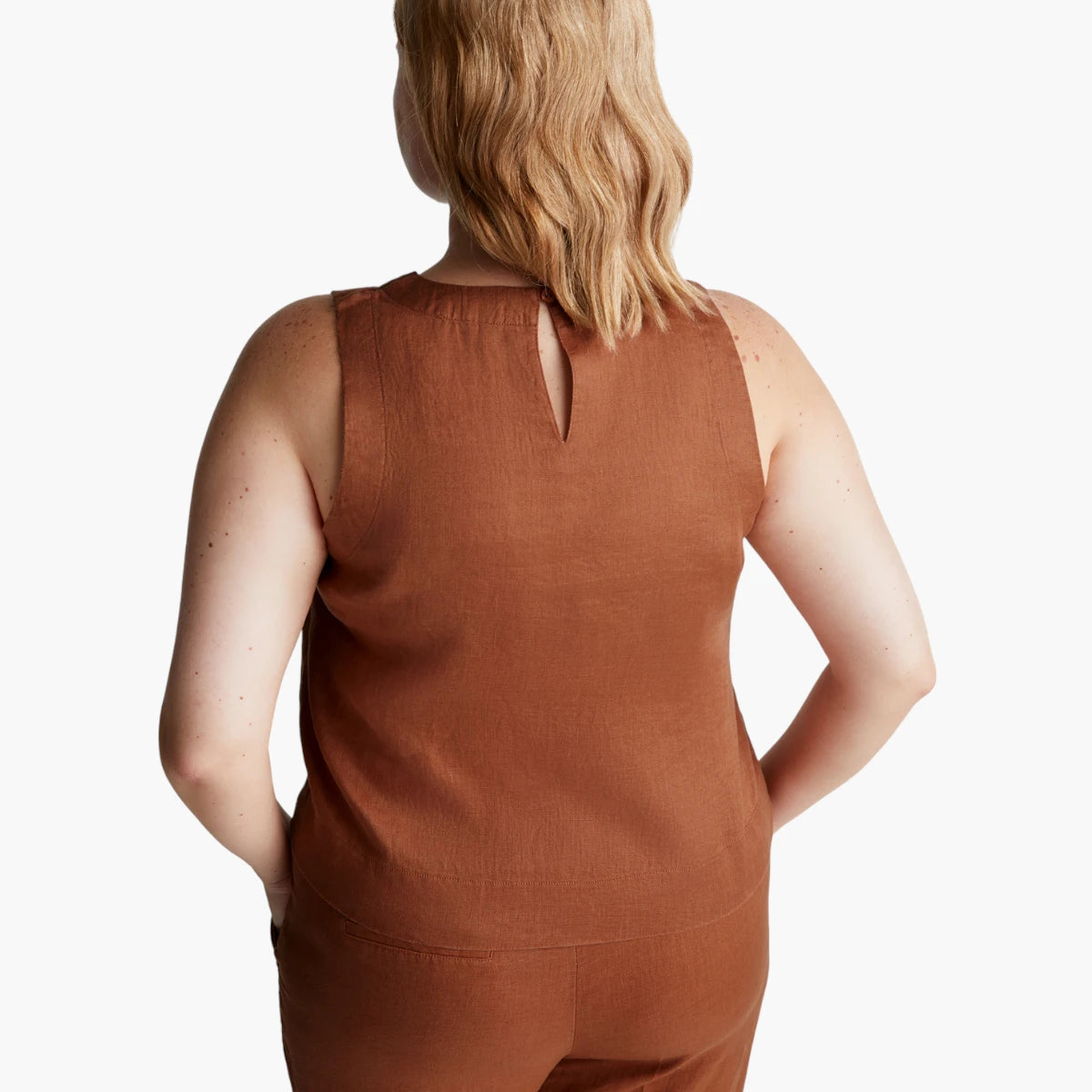 United Colors Of Benetton Woman Sleeveless Top In Pure Linen | LEVISONS