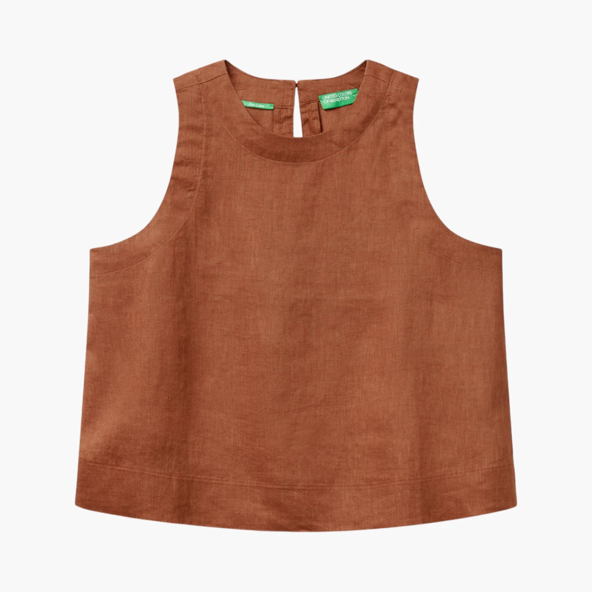 United Colors Of Benetton Woman Sleeveless Top In Pure Linen | LEVISONS