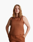 United Colors Of Benetton Woman Sleeveless Top In Pure Linen | LEVISONS
