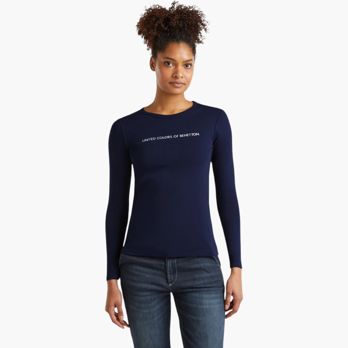 United Colors Of Benetton 100% Cotton Long Sleeve T-Shirt | LEVISONS