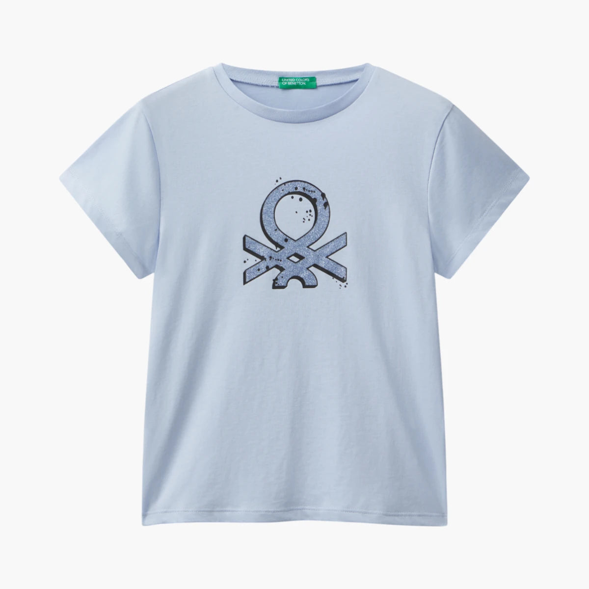 United Colors Of Benetton Girl Junior T-Shirt With Glittery Logo | LEVISONS
