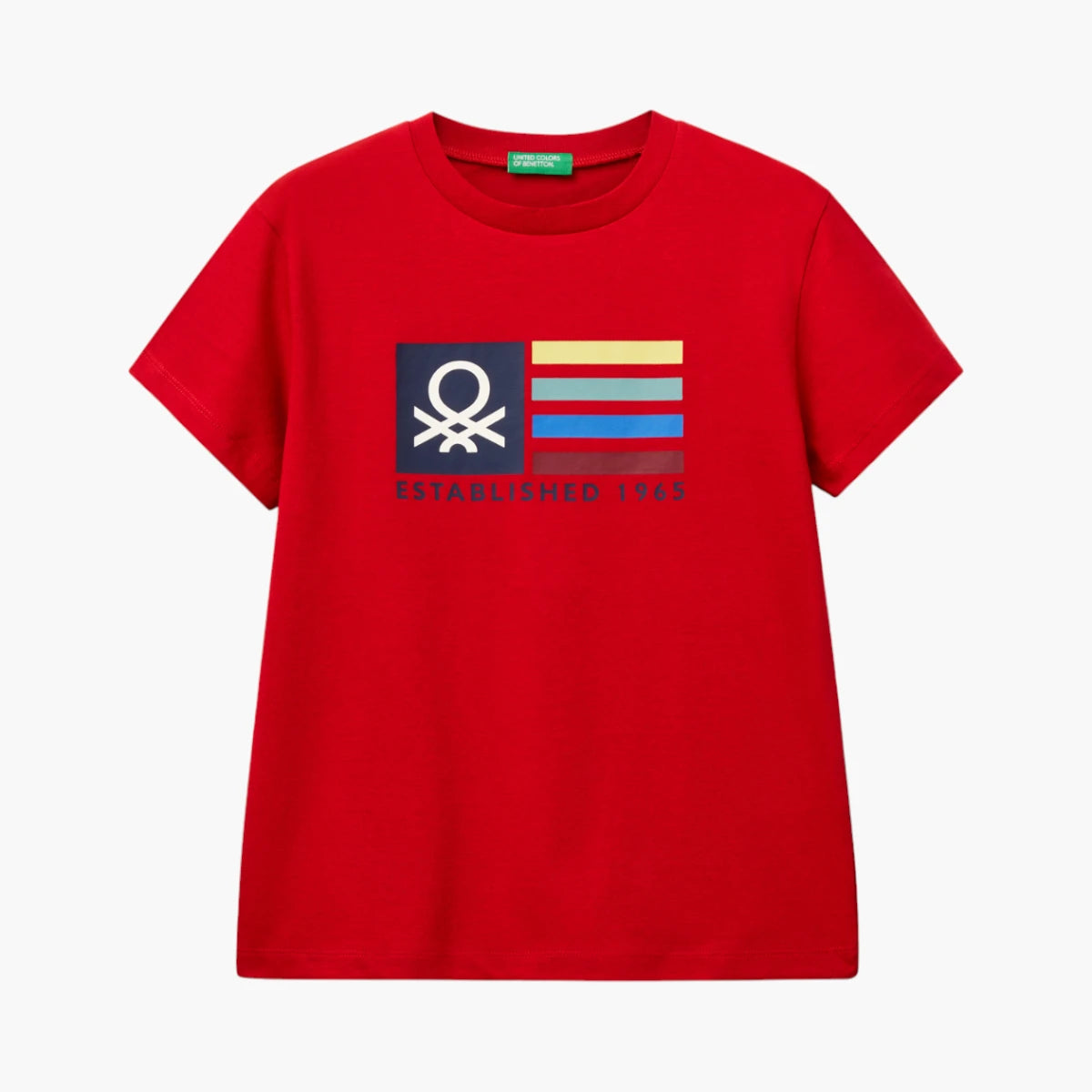 United Colors Of Benetton Boy Junior Cotton T-Shirt With Print | LEVISONS