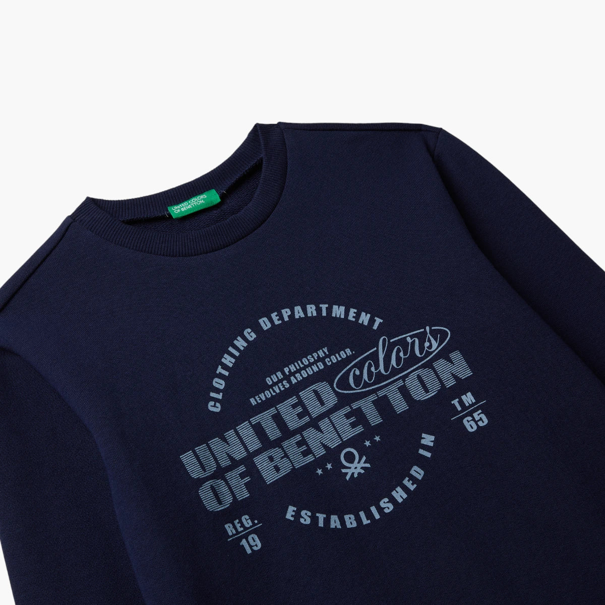 United Colors Of Benetton Boy Junior Cotton Sweatshirt With Logo | LEVISONS