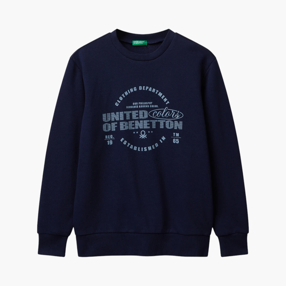 United Colors Of Benetton Boy Junior Cotton Sweatshirt With Logo | LEVISONS