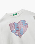 United Colors Of Benetton Girl Junior Sweatshirt With Glittery Logo Print | LEVISONS