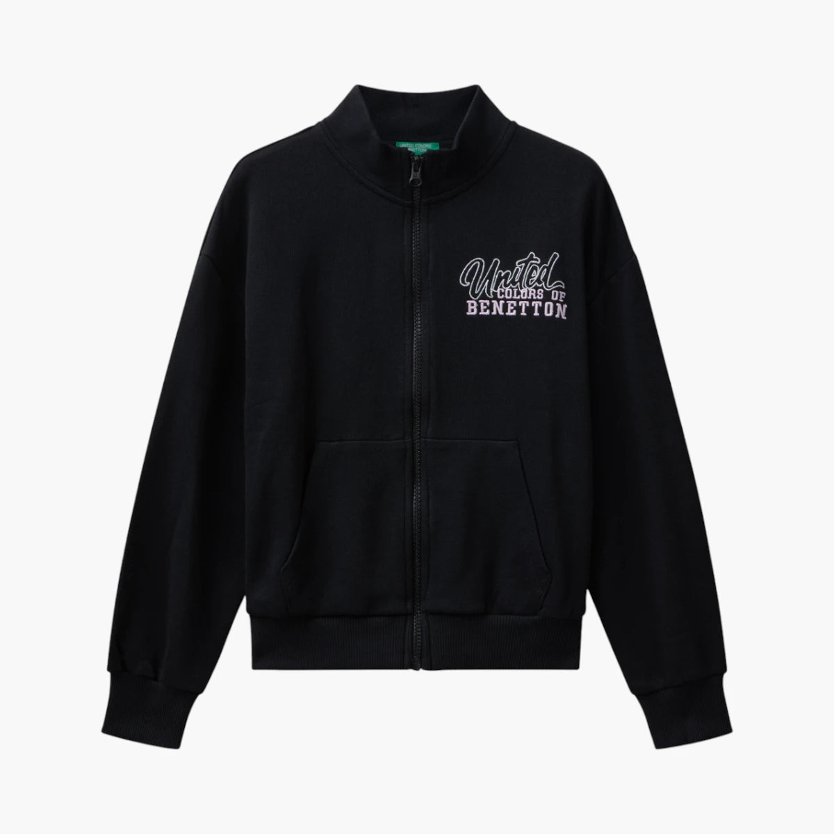 United Colors Of Benetton Girl Junior Zip-Up Sweatshirt With Print | LEVISONS