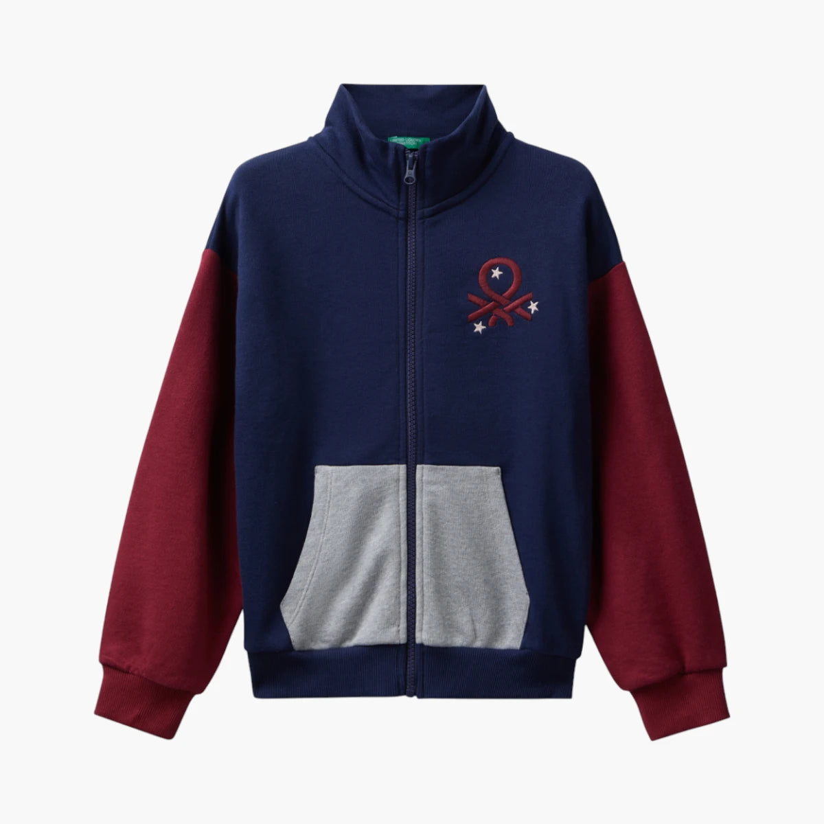 United Colors Of Benetton Girl Junior Zip-Up Sweatshirt With Print | LEVISONS