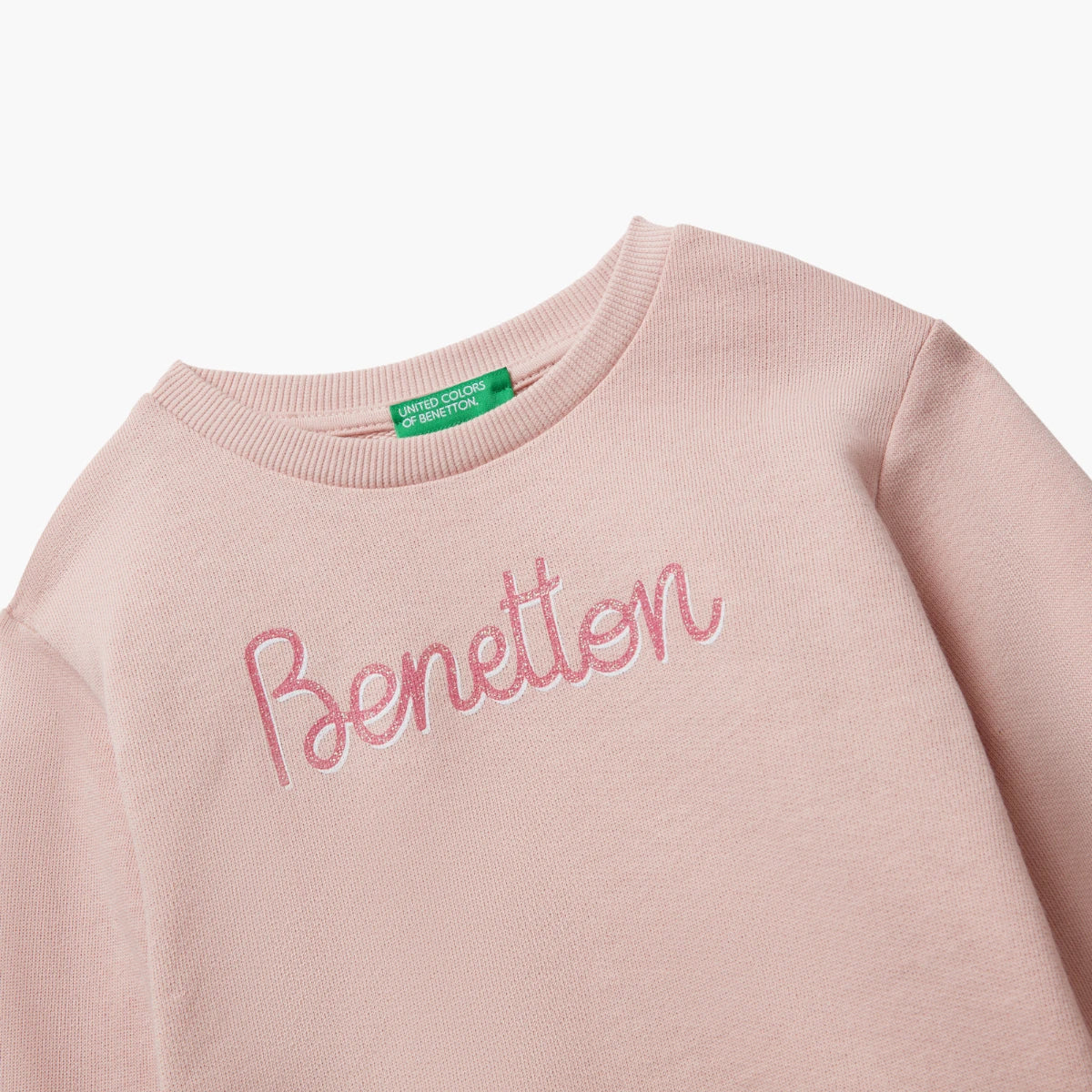 United Colors Of Benetton Girl Kid Sweatshirt With Glittery Print | LEVISONS