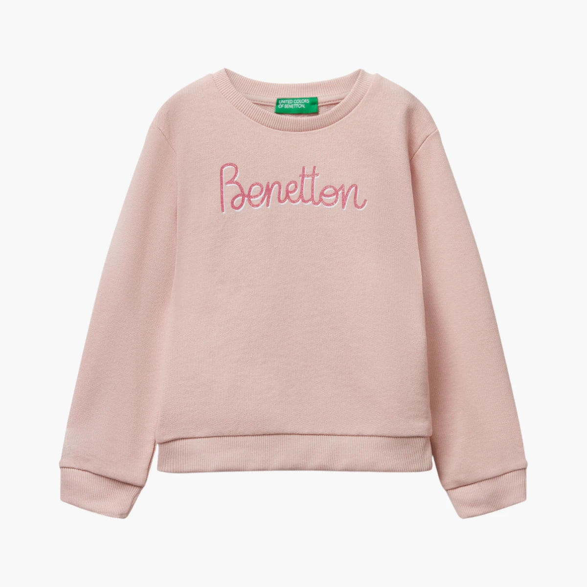 United Colors Of Benetton Girl Kid Sweatshirt With Glittery Print | LEVISONS