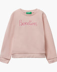 United Colors Of Benetton Girl Kid Sweatshirt With Glittery Print | LEVISONS