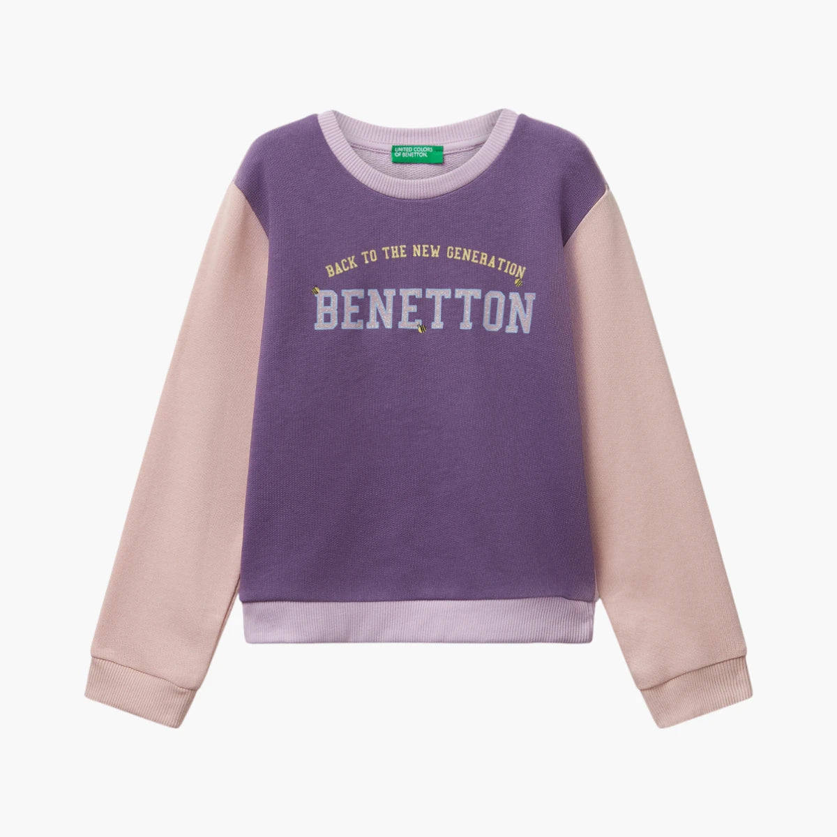 United Colors Of Benetton Girl Kid Sweatshirt With Glittery Print | LEVISONS