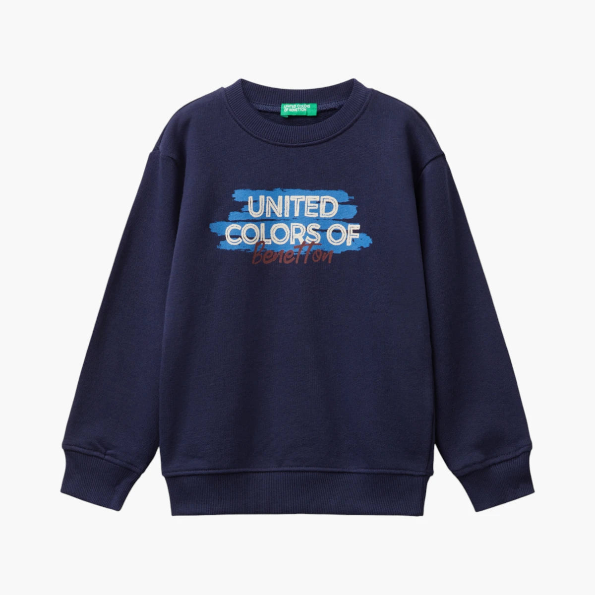 United Colors Of Benetton Boy Kid Regular Fit Sweatshirt With Print | LEVISONS