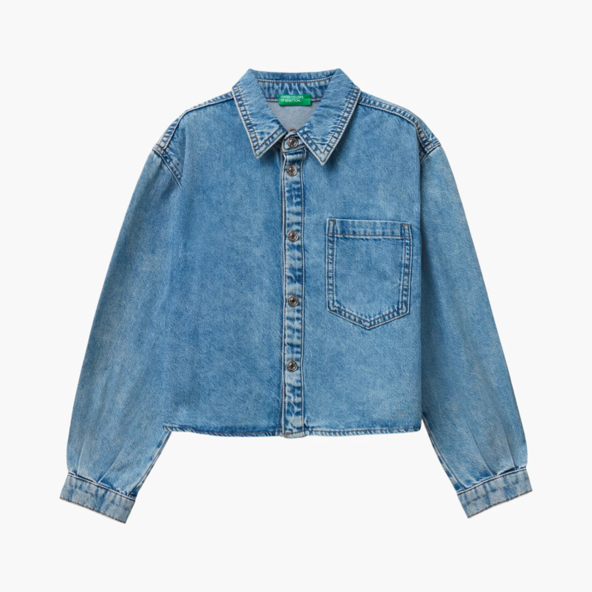United Colors Of Benetton Girl Junior Denim Shirt | LEVISONS