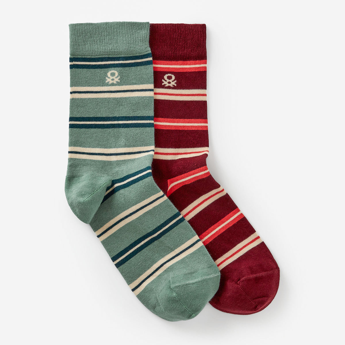 United Colors Of Benetton Unisex Two Pairs Of High Socks | LEVISONS