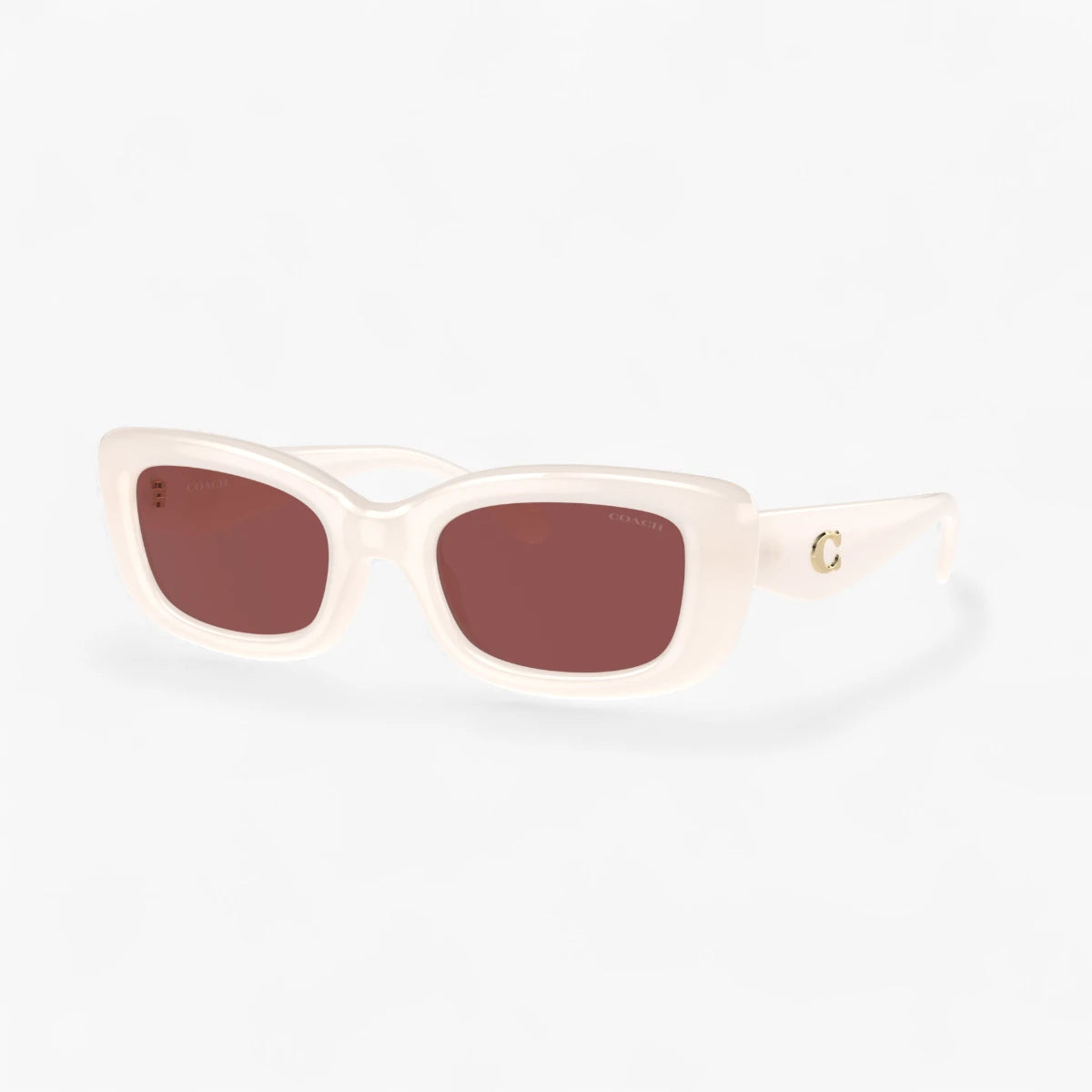 Coach C Hardware Narrow Rectangle Sunglasses | LEVISONS
