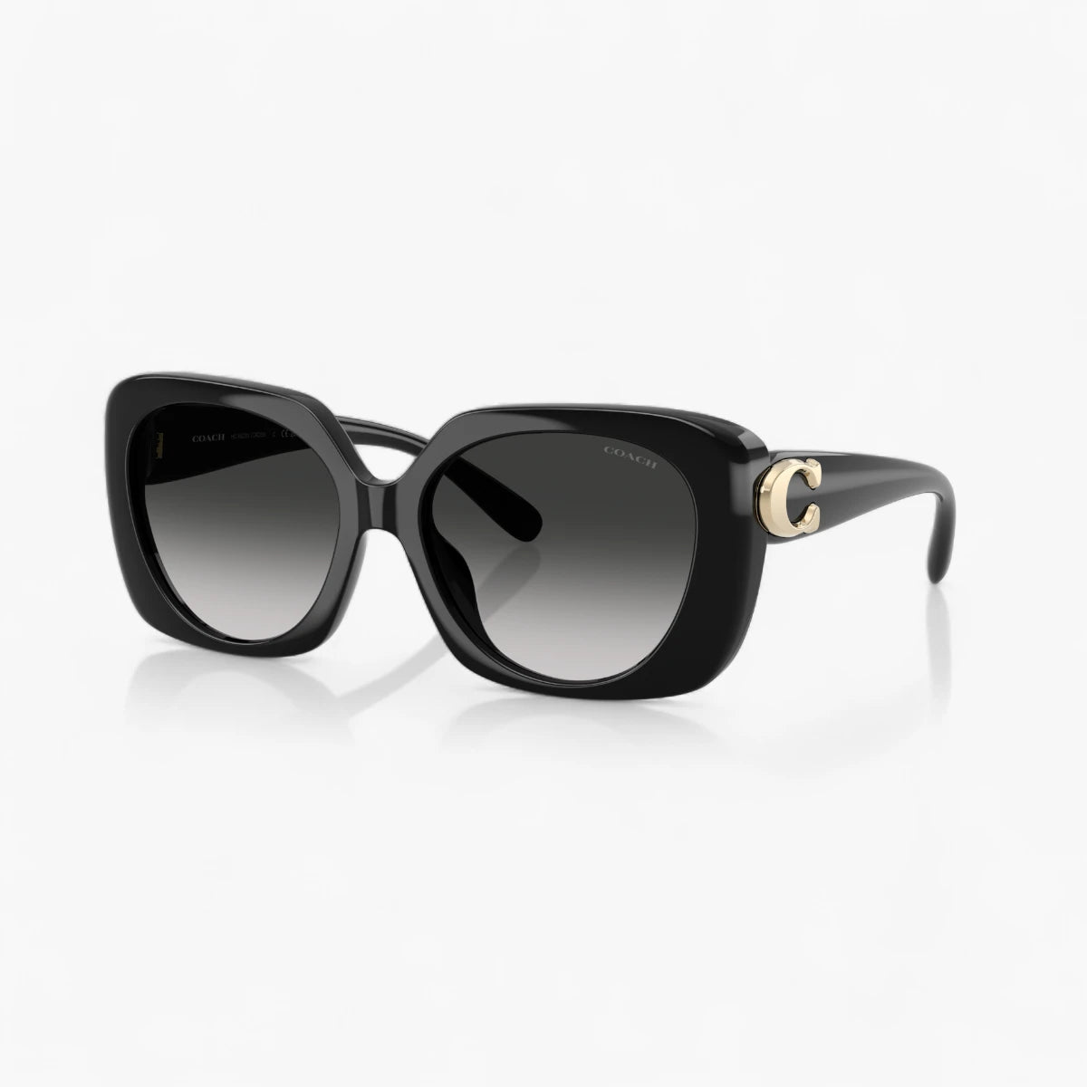 Coach Maxi Sculpted C Oversized Square Sunglasses | LEVISONS