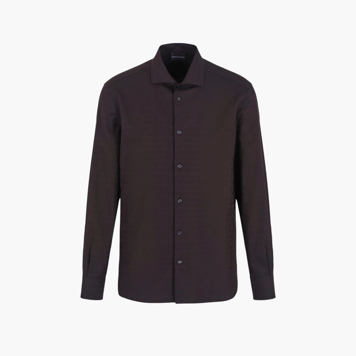 Emporio Armani All Over Logo Regular Fit Jacquard Shirt | LEVISONS