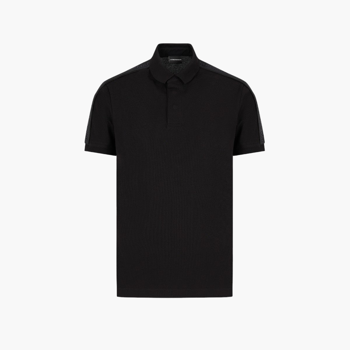 Emporio Armani Regular Fit Cotton Polo T-Shirt With Logo Tape | LEVISONS