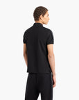 Emporio Armani Regular Fit Cotton Polo T-Shirt With Logo Tape | LEVISONS