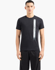 Armani Exchange Cotton T-Shirt With Vertical Branding | LEVISONS