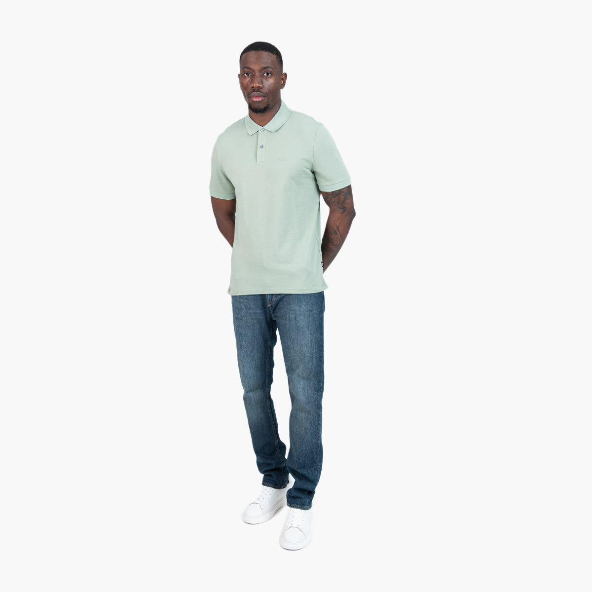 BOSS Black Pallas Regular-Fit Polo Shirt In Cotton | LEVISONS