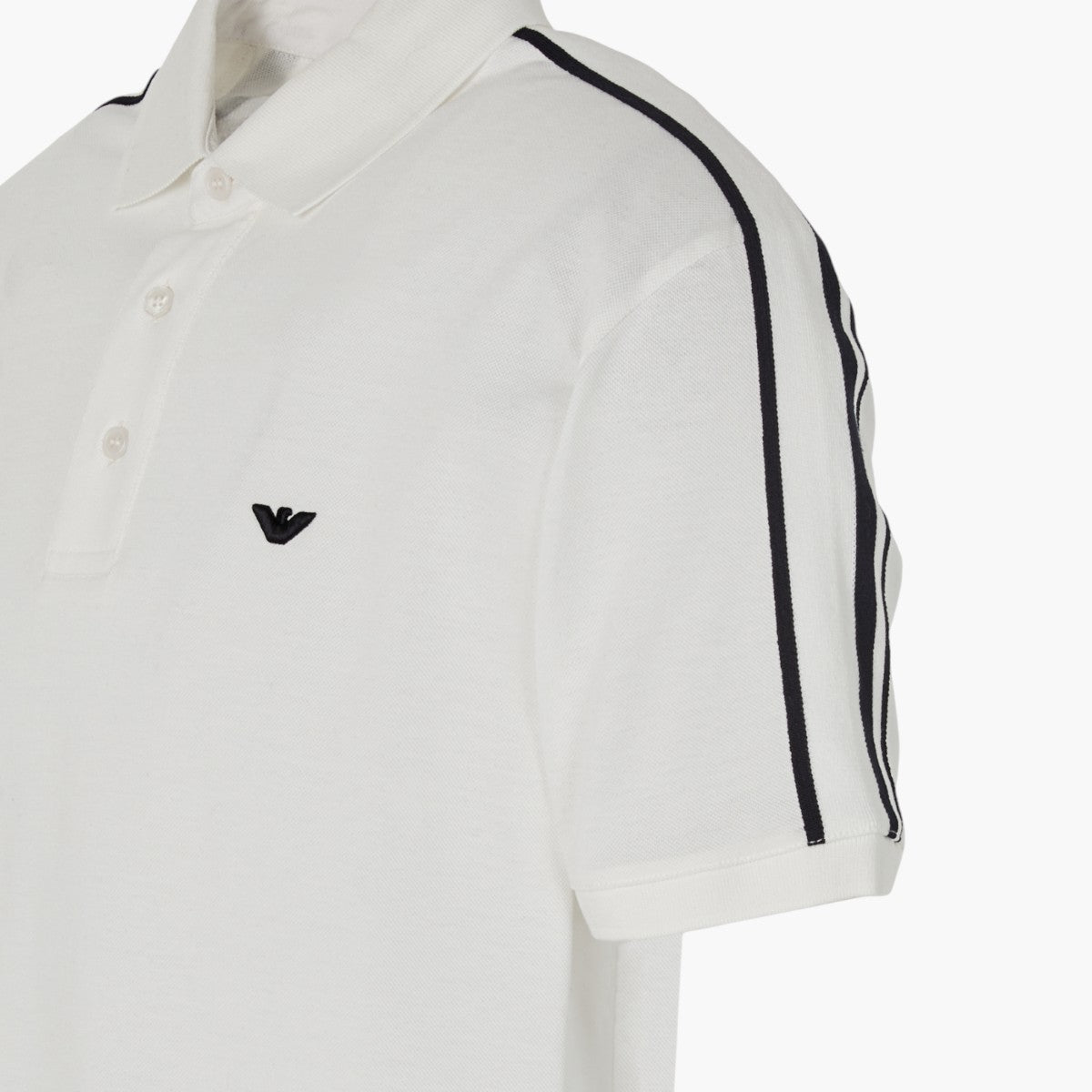 Emporio Armani Regular Fit Cotton Piqué Polo Shirt With Embroidered Logo | LEVISONS