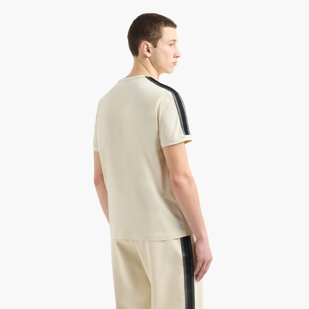 EA7 Regular Fit Logo Series Cotton Crewneck T-Shirt | LEVISONS