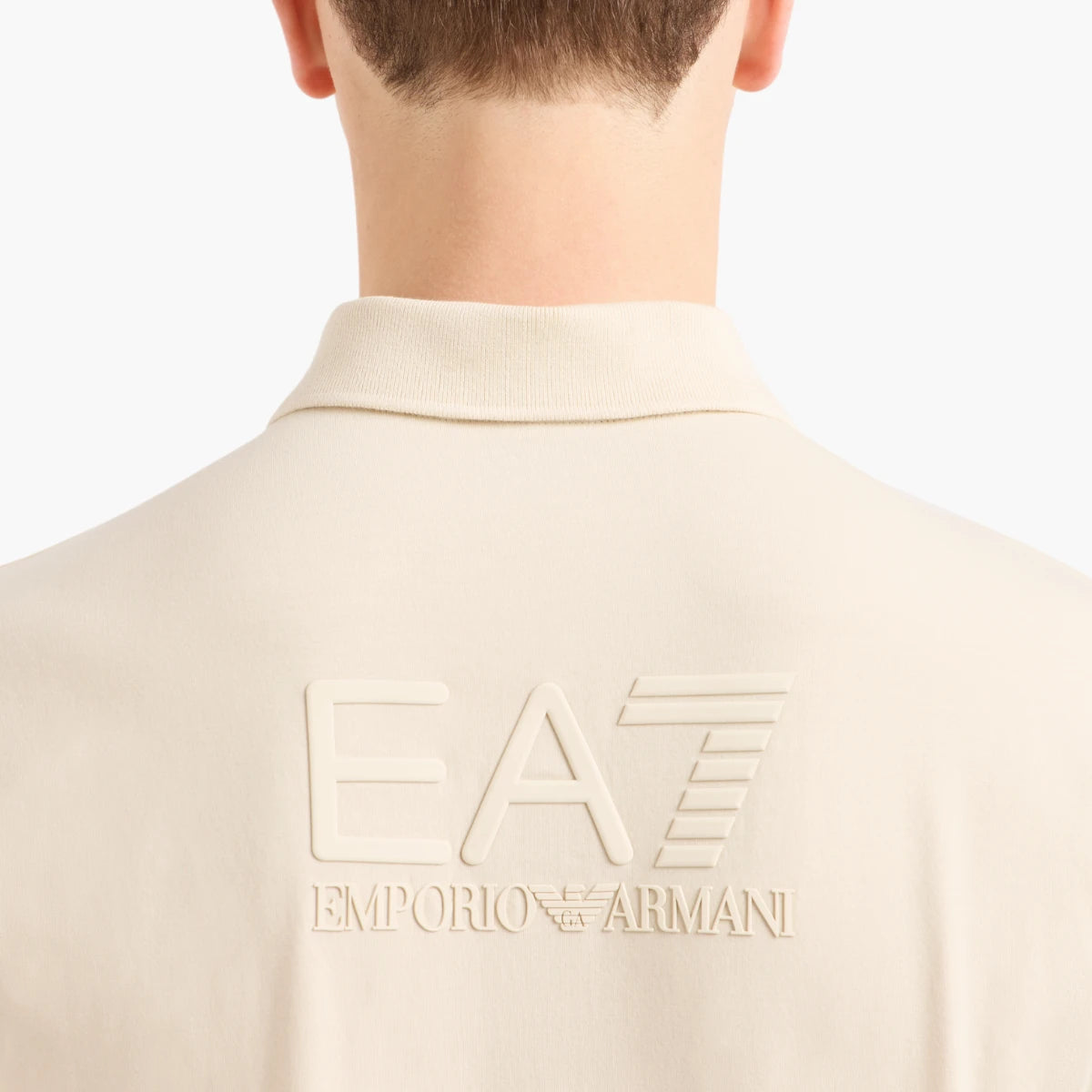 EA7 Slim Fit Visibility Polo Shirt With Oversized Logo On Back | LEVISONS