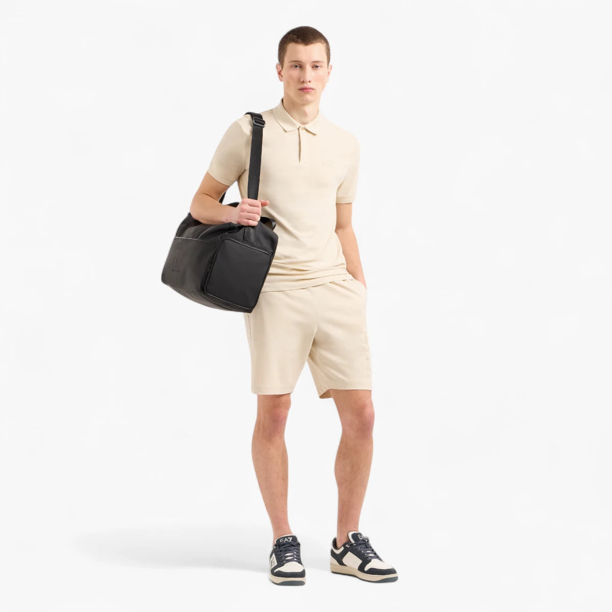 EA7 Slim Fit Visibility Polo Shirt With Oversized Logo On Back | LEVISONS