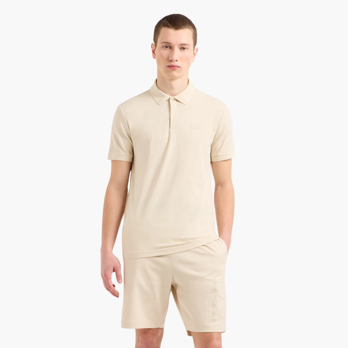 EA7 Slim Fit Visibility Polo Shirt With Oversized Logo On Back | LEVISONS