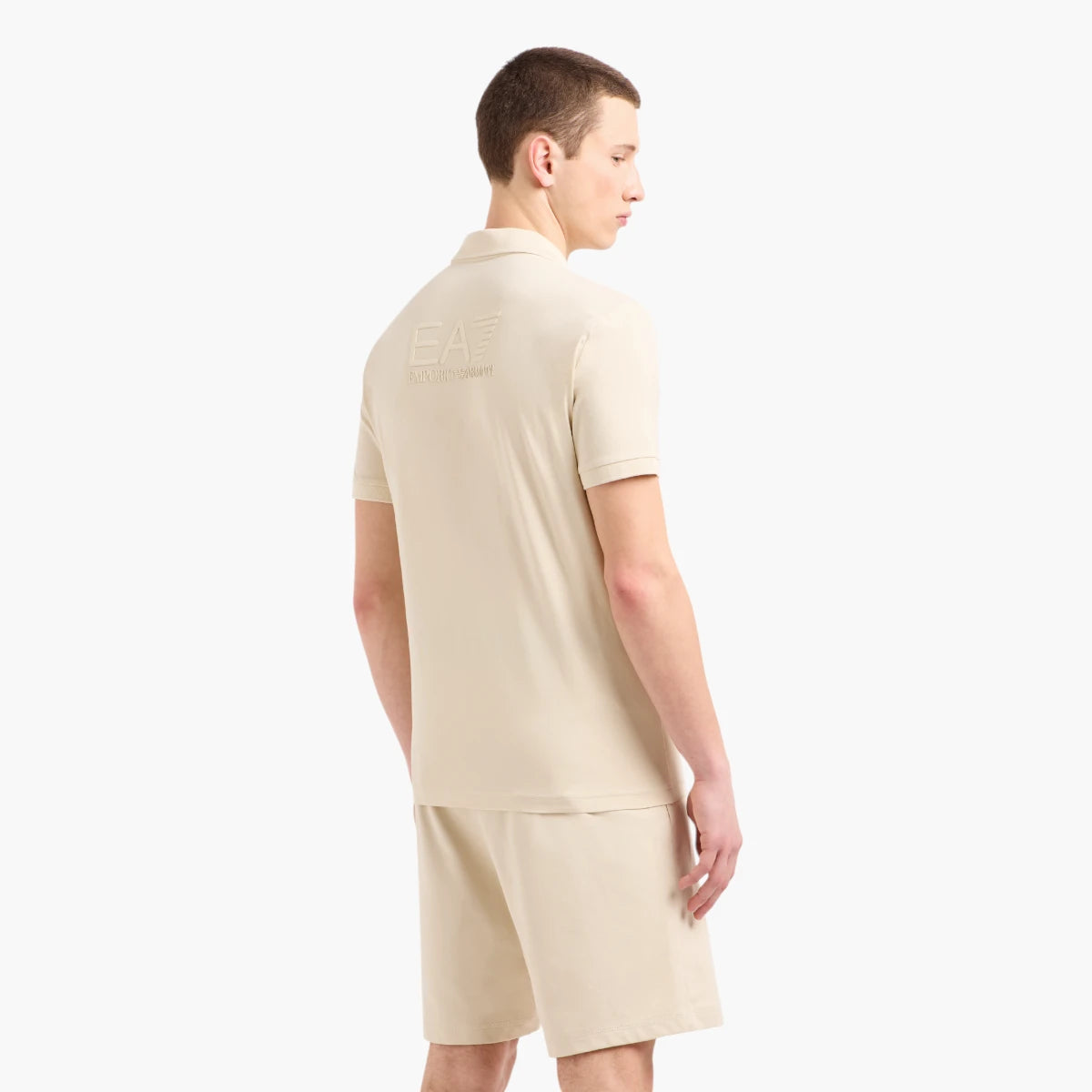 EA7 Slim Fit Visibility Polo Shirt With Oversized Logo On Back | LEVISONS