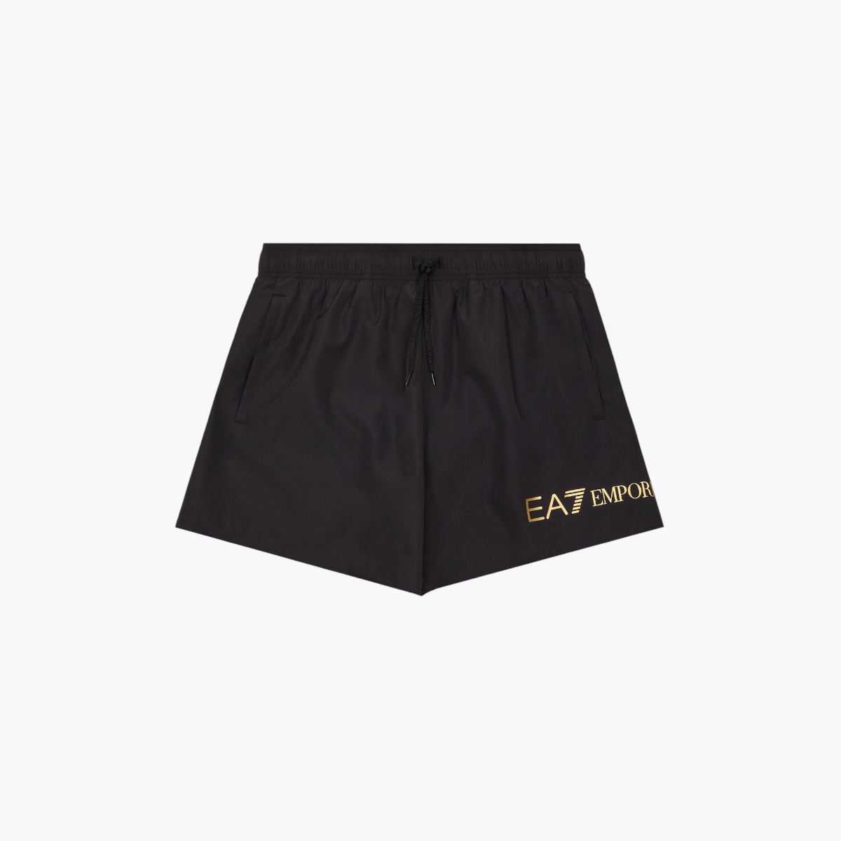 EA7 Swim Shorts With Gold Logo | LEVISONS