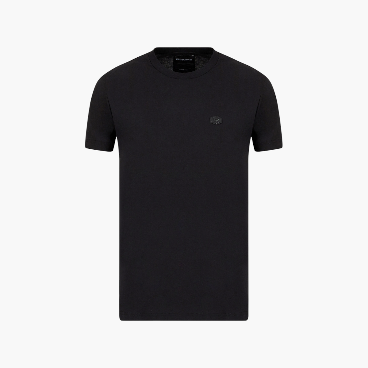 Emporio Armani Regular Fit Essentials Cotton Crewneck T-Shirt With Micro Logo Patch | LEVISONS