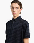 Emporio Armani Asv All-Over Flocked Logo Polo Shirt | LEVISONS