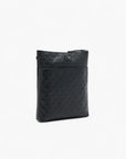 Emporio Armani All-Over Logo Flat Leather Shoulder Bag | LEVISONS