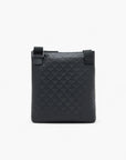 Emporio Armani All-Over Logo Flat Leather Shoulder Bag | LEVISONS