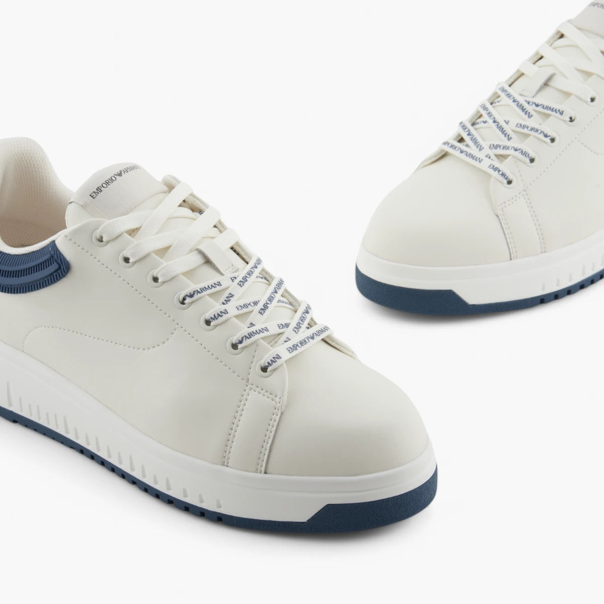 Emporio Armani Soft Leather Sneakers | LEVISONS