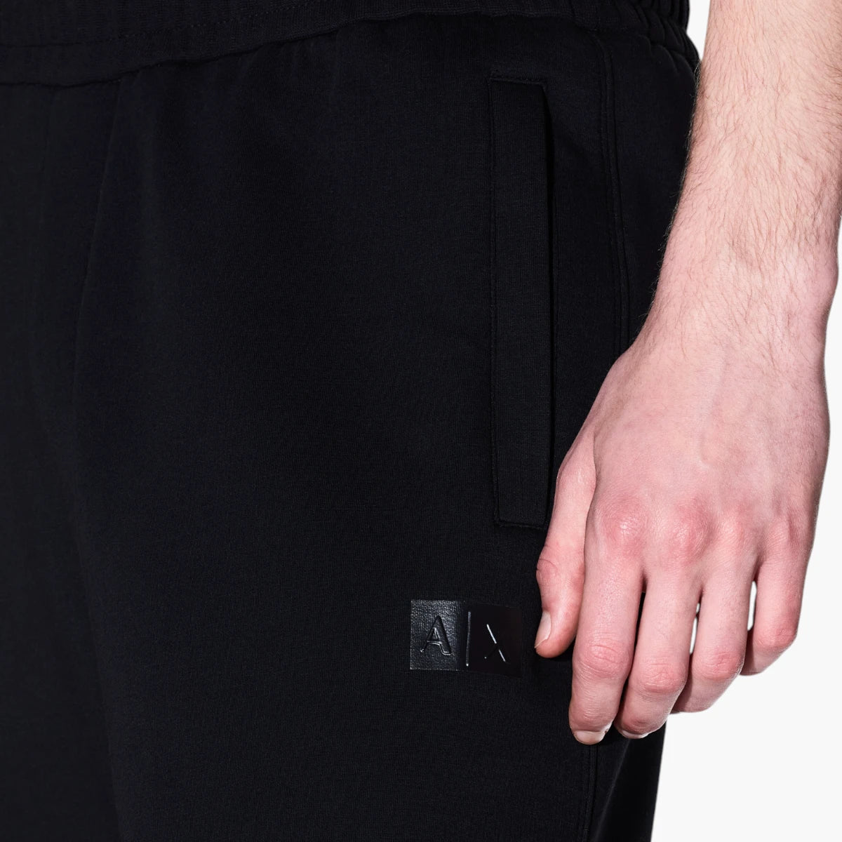 Armani Exchange Relaxed Fit Cotton Joggers With Vinyl Logo Patch | LEVISONS