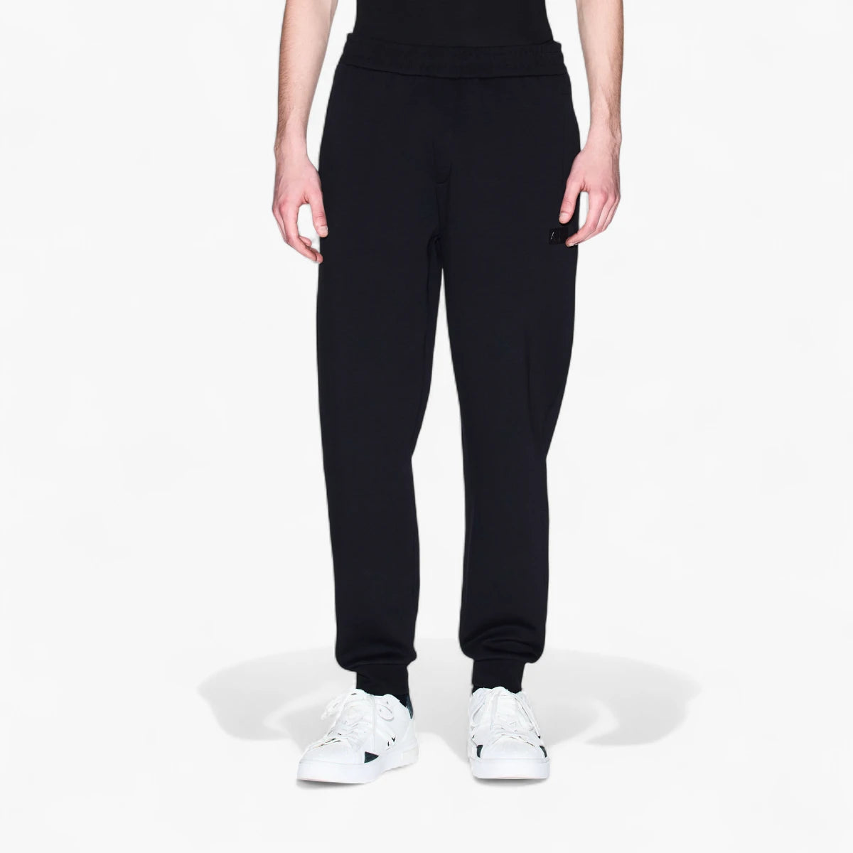 Armani Exchange Relaxed Fit Cotton Joggers With Vinyl Logo Patch | LEVISONS