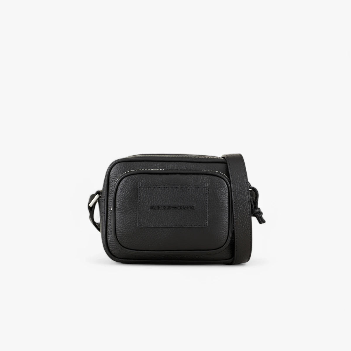 Emporio Armani Leather Camera Case With Adjustable Shoulder Strap | LEVISONS