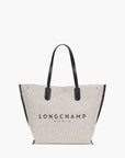 Longchamp Essential Toile Shoulder Bag Ecru | LEVISONS