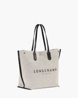 Longchamp Essential Toile Shoulder Bag Ecru | LEVISONS